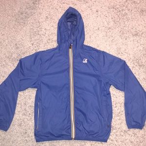 K-Way Blue Rain Jacket.